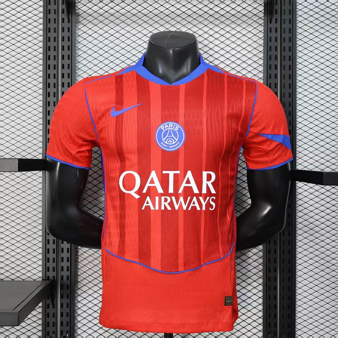 2025/2026 Player Version Paris Saint-Germain Third away Red Football Shirt 1:1 Thai Quality