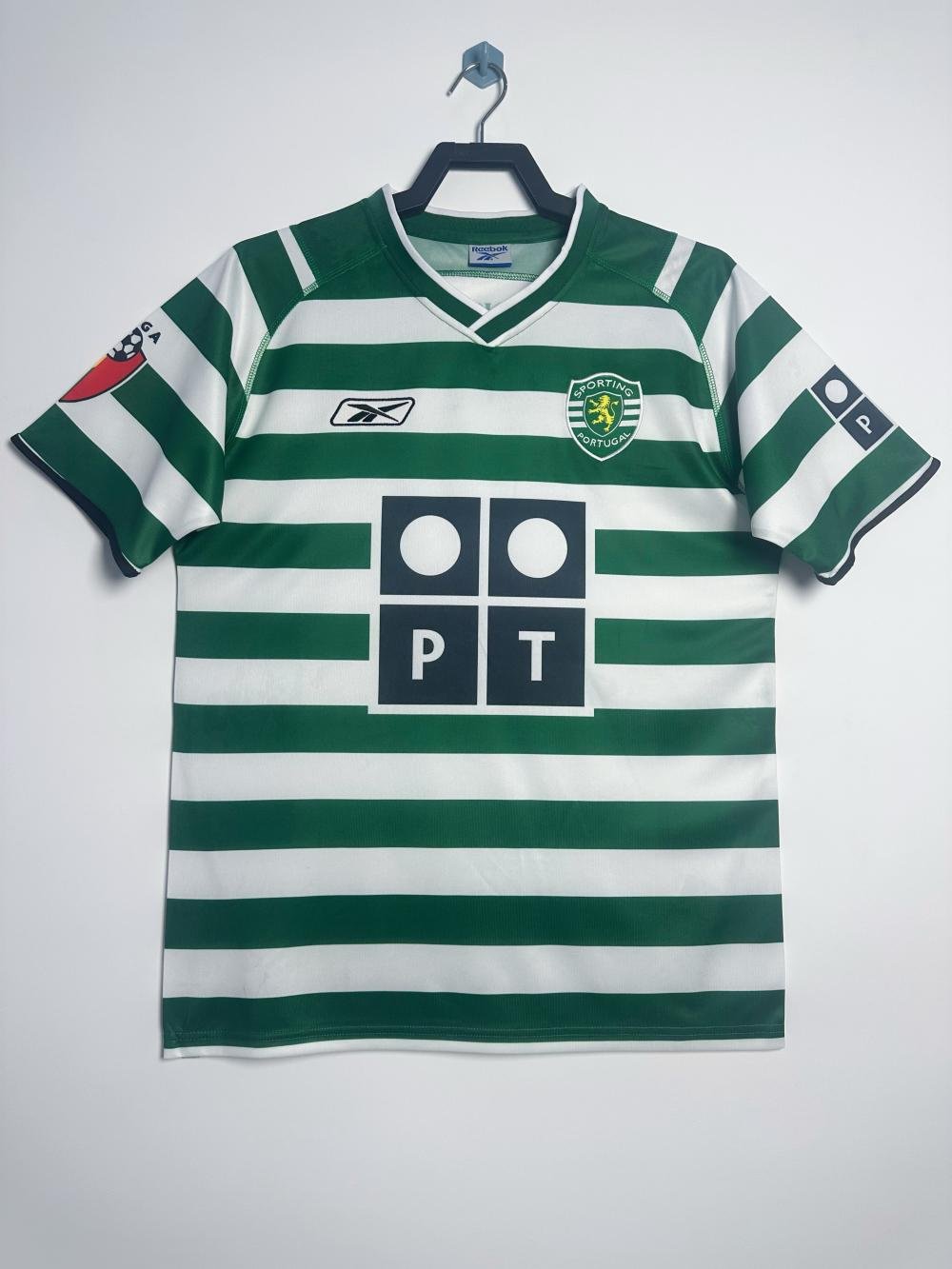 2003-2004 Retro Sporting Lisbon Home Football Shirt 1:1 Thai Quality