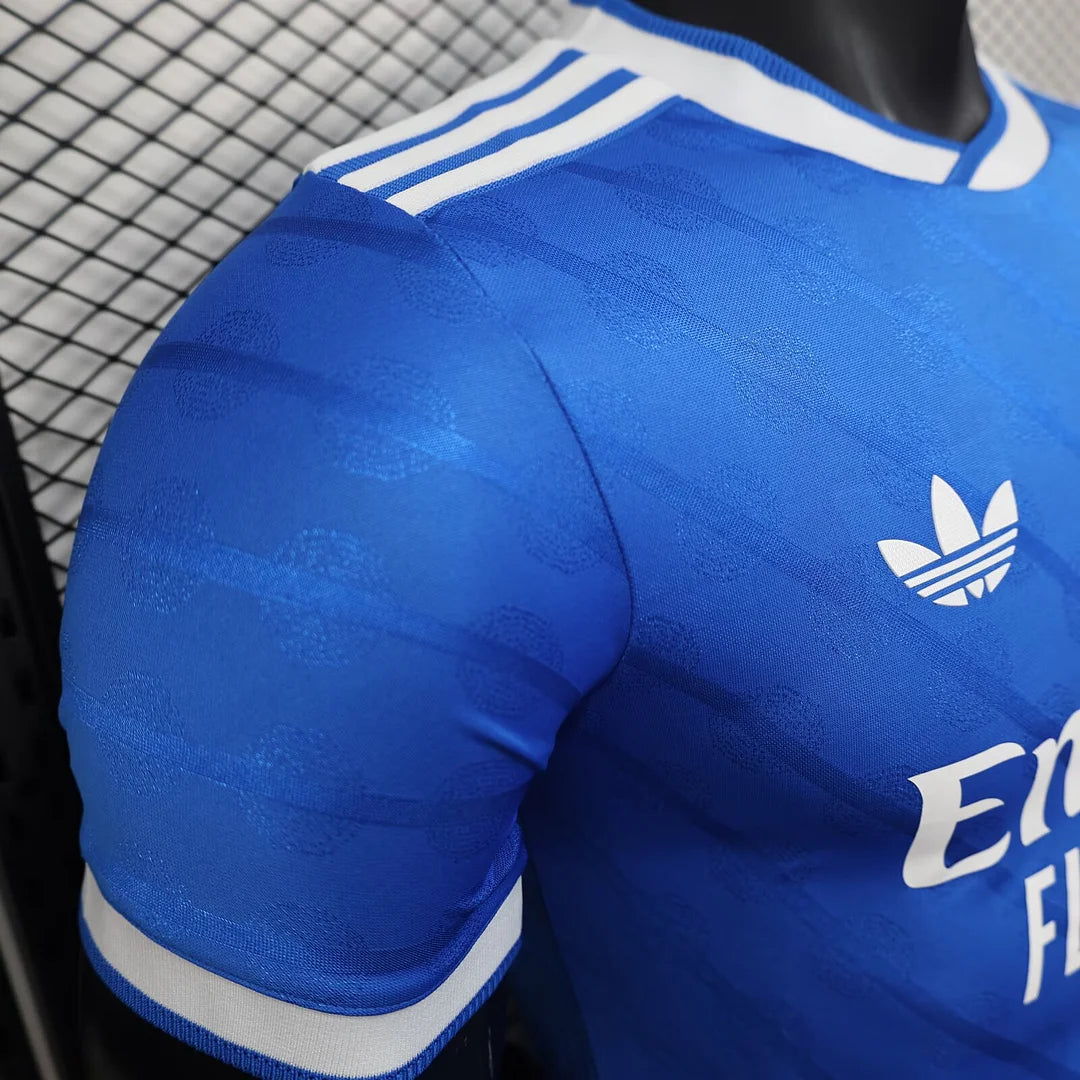 2025/2026 Player Version Real Madrid Third Away Blue Football Jersey 1:1 Thai quality