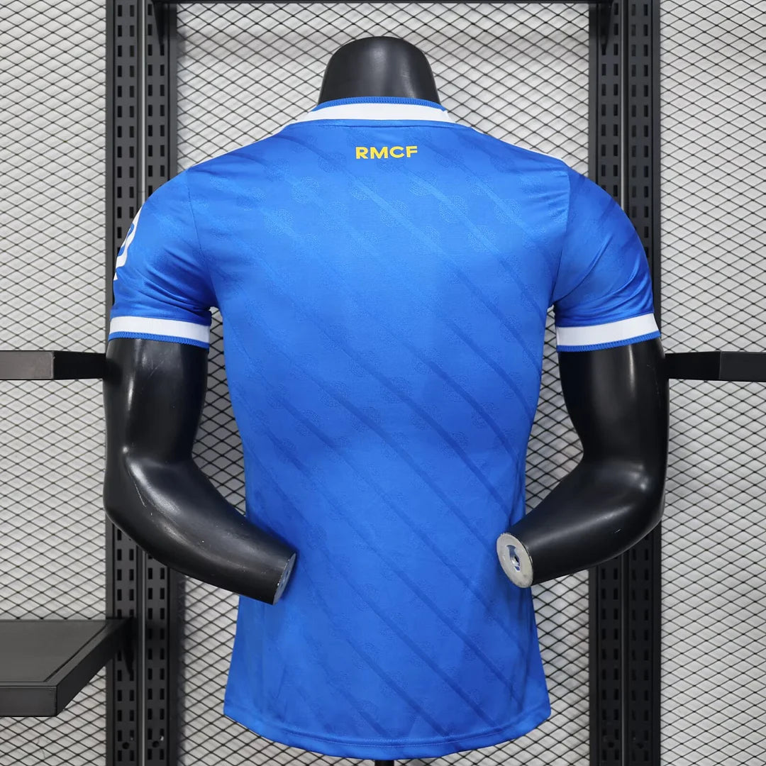 2025/2026 Player Version Real Madrid Third Away Blue Football Jersey 1:1 Thai quality